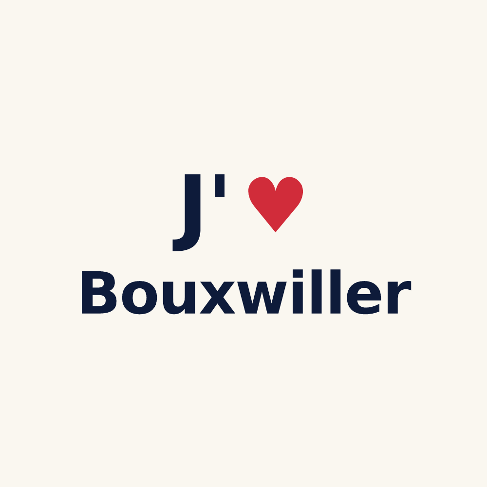 Tasse personnalisée Bouxwiller — design J'aime Bouxwiller