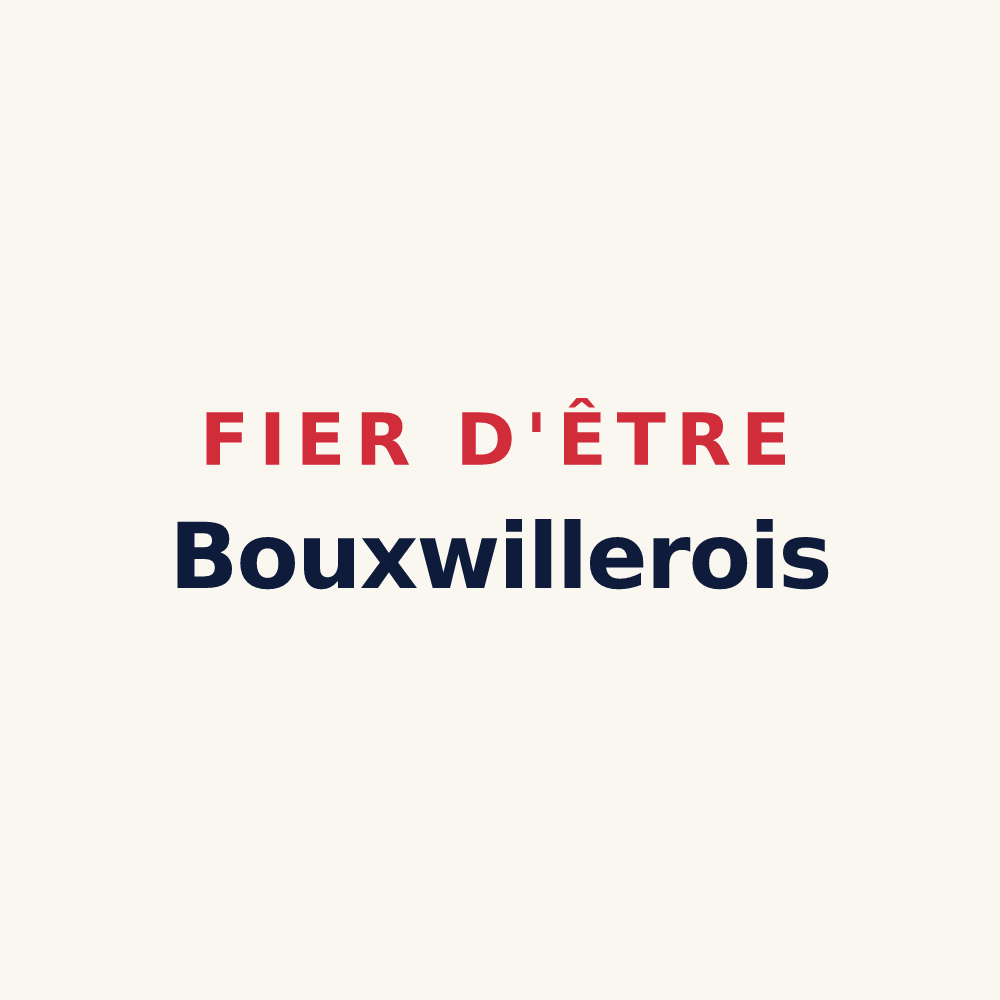 Tasse « Fier d'être Bouxwillerois » — design pour Bouxwiller