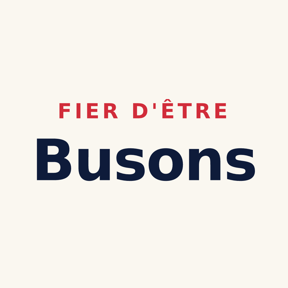 Tasse « Fier d'être Busons » — design pour Bouy