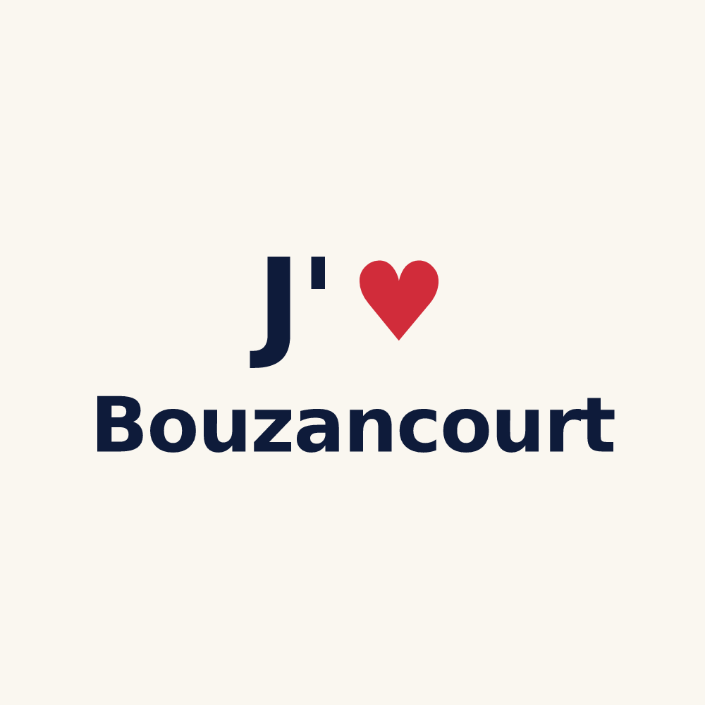 Tasse personnalisée Bouzancourt — design J'aime Bouzancourt