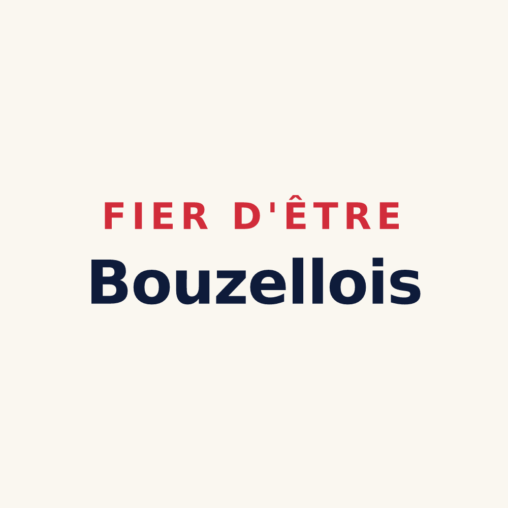 Tasse « Fier d'être Bouzellois » — design pour Bouzel