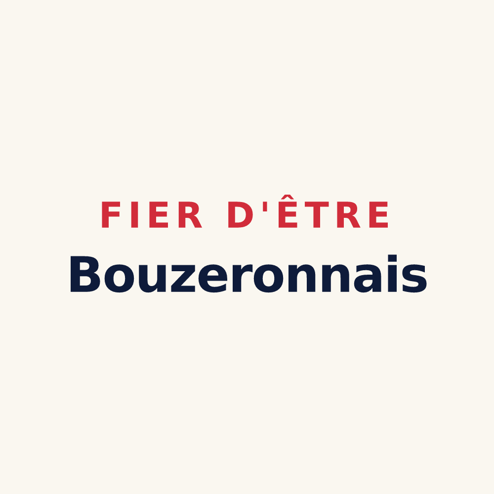 Tasse « Fier d'être Bouzeronnais » — design pour Bouzeron