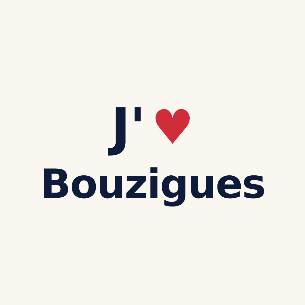 Tasse personnalisée Bouzigues — design J'aime Bouzigues