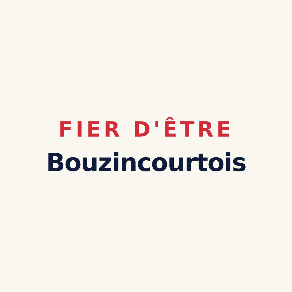 Tasse « Fier d'être Bouzincourtois » — design pour Bouzincourt