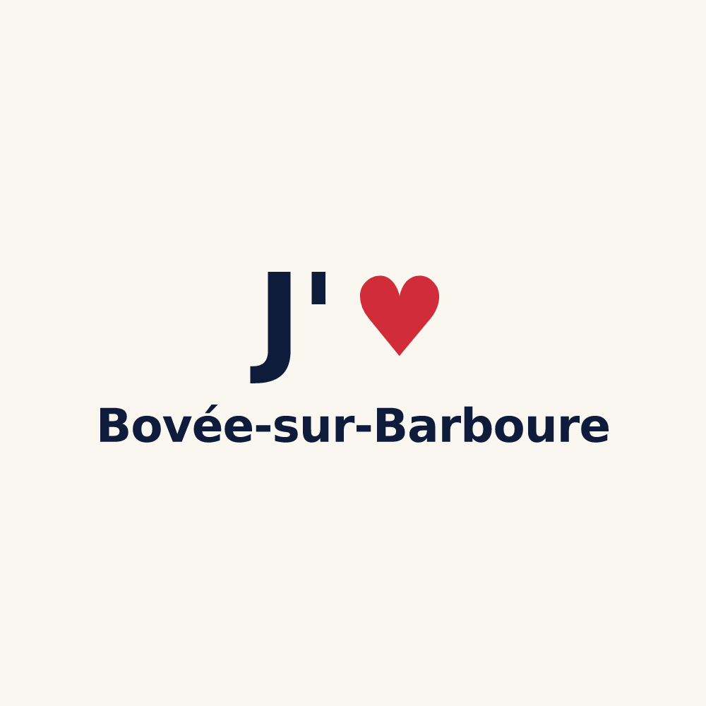 Tasse personnalisée Bovée-sur-Barboure — design J'aime Bovée-sur-Barboure