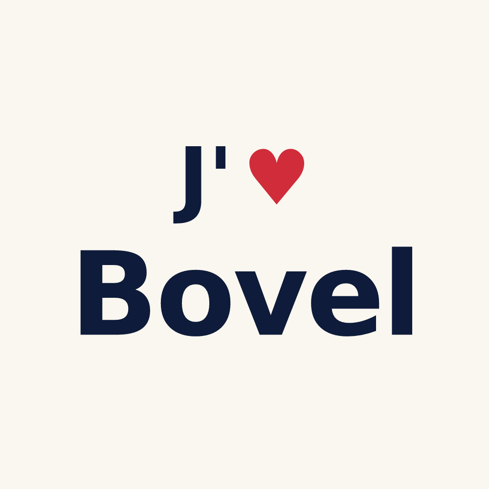 Tasse personnalisée Bovel — design J'aime Bovel