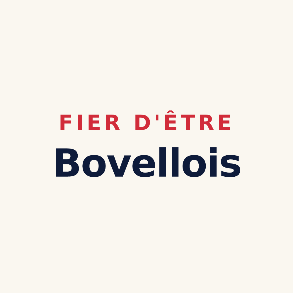 Tasse « Fier d'être Bovellois » — design pour Bovelles