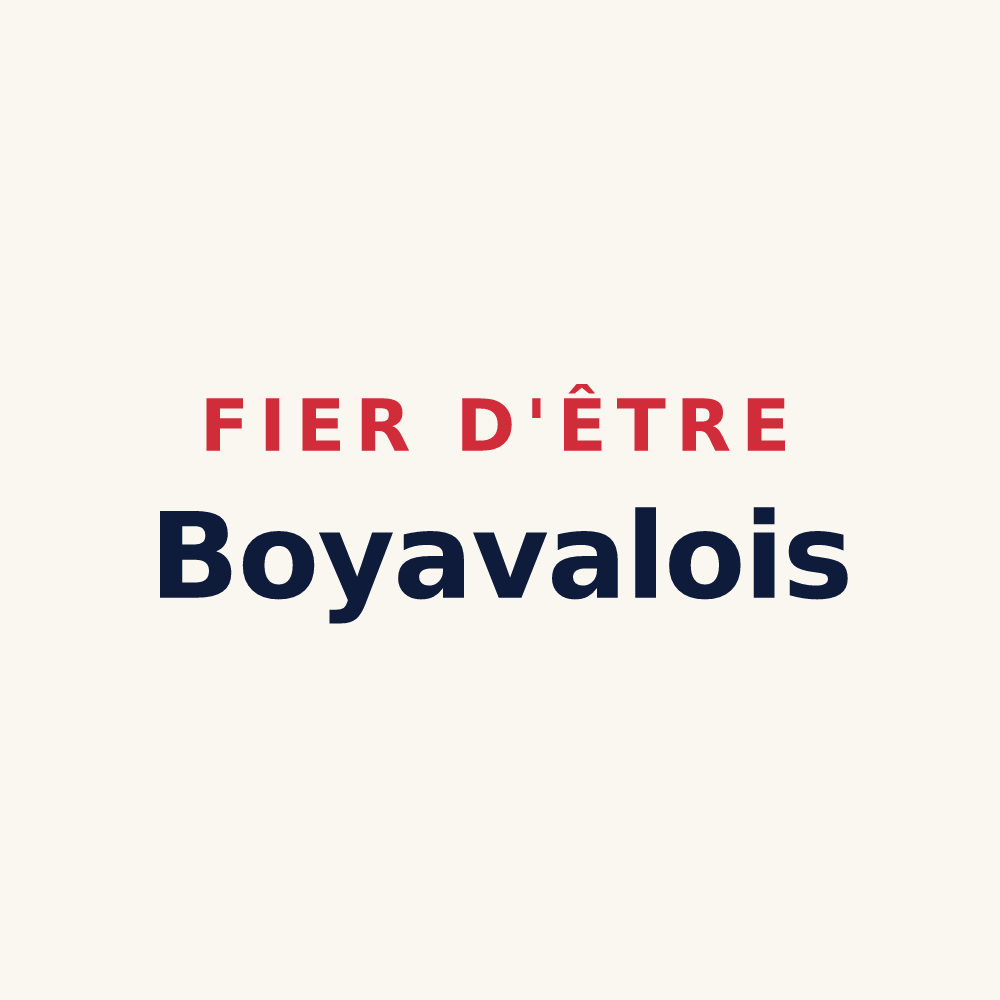 Tasse « Fier d'être Boyavalois » — design pour Boyaval