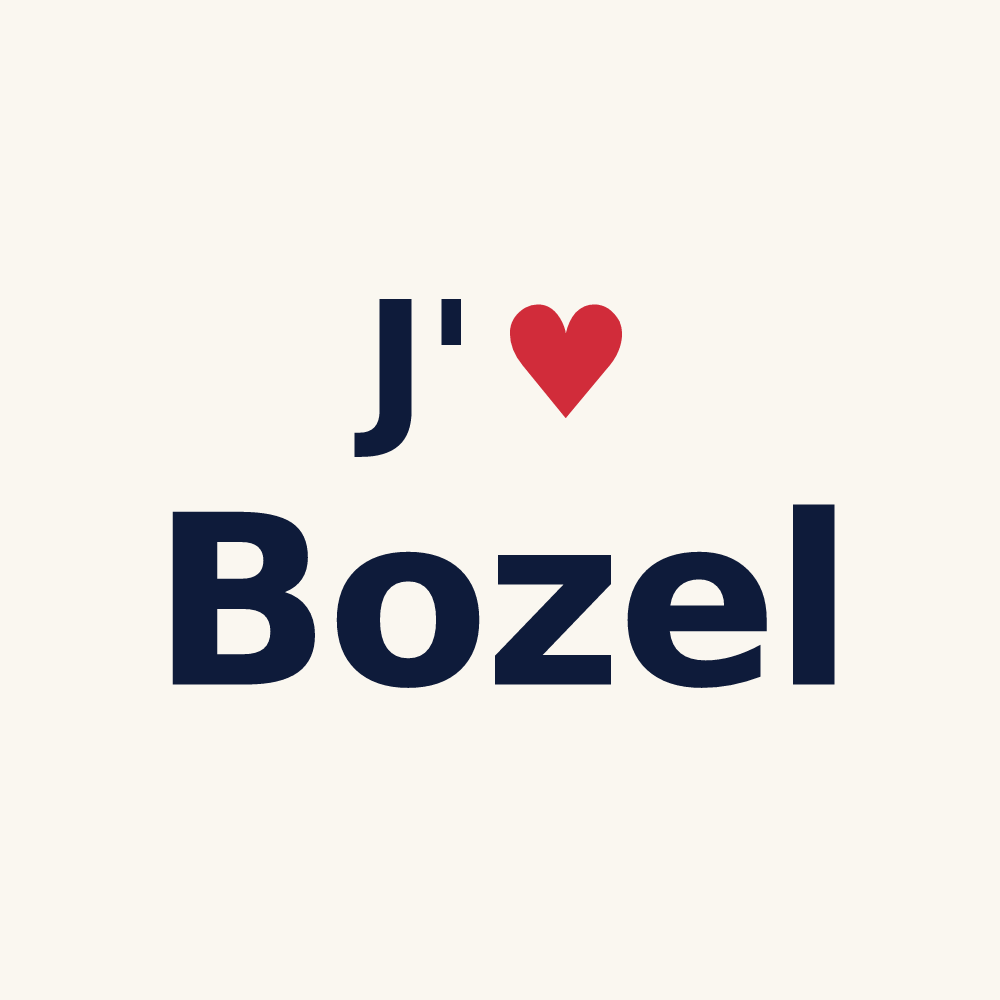 Tasse personnalisée Bozel — design J'aime Bozel