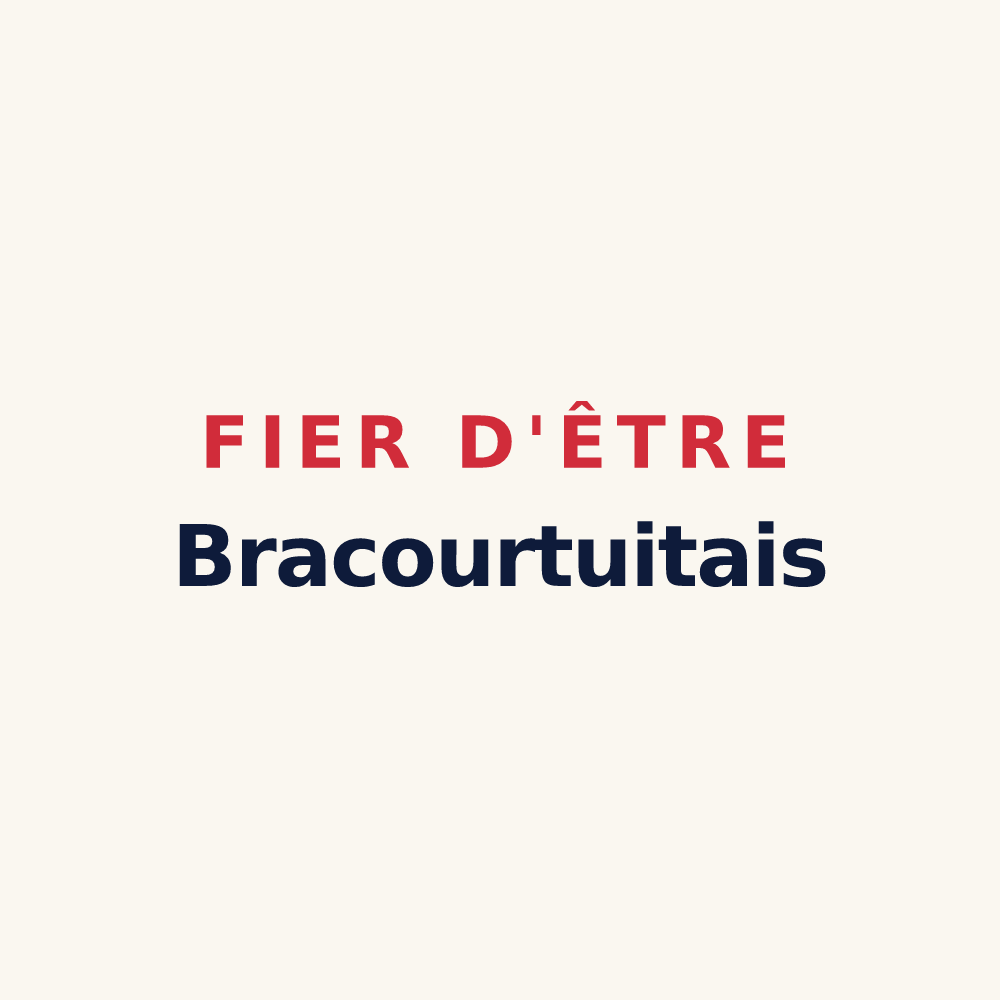 Tasse « Fier d'être Bracourtuitais » — design pour Bracquetuit