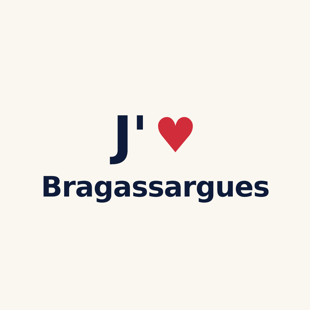Tasse personnalisée Bragassargues — design J'aime Bragassargues