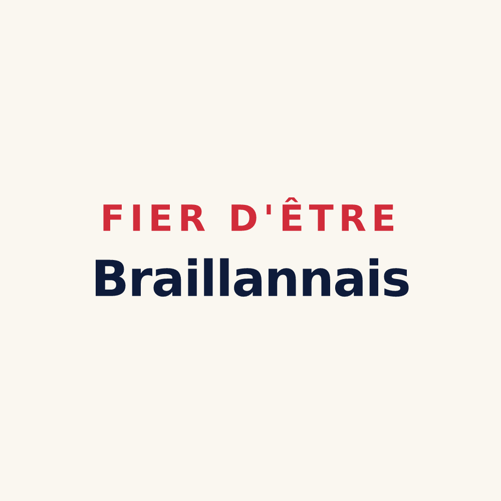 Tasse « Fier d'être Braillannais » — design pour Braillans