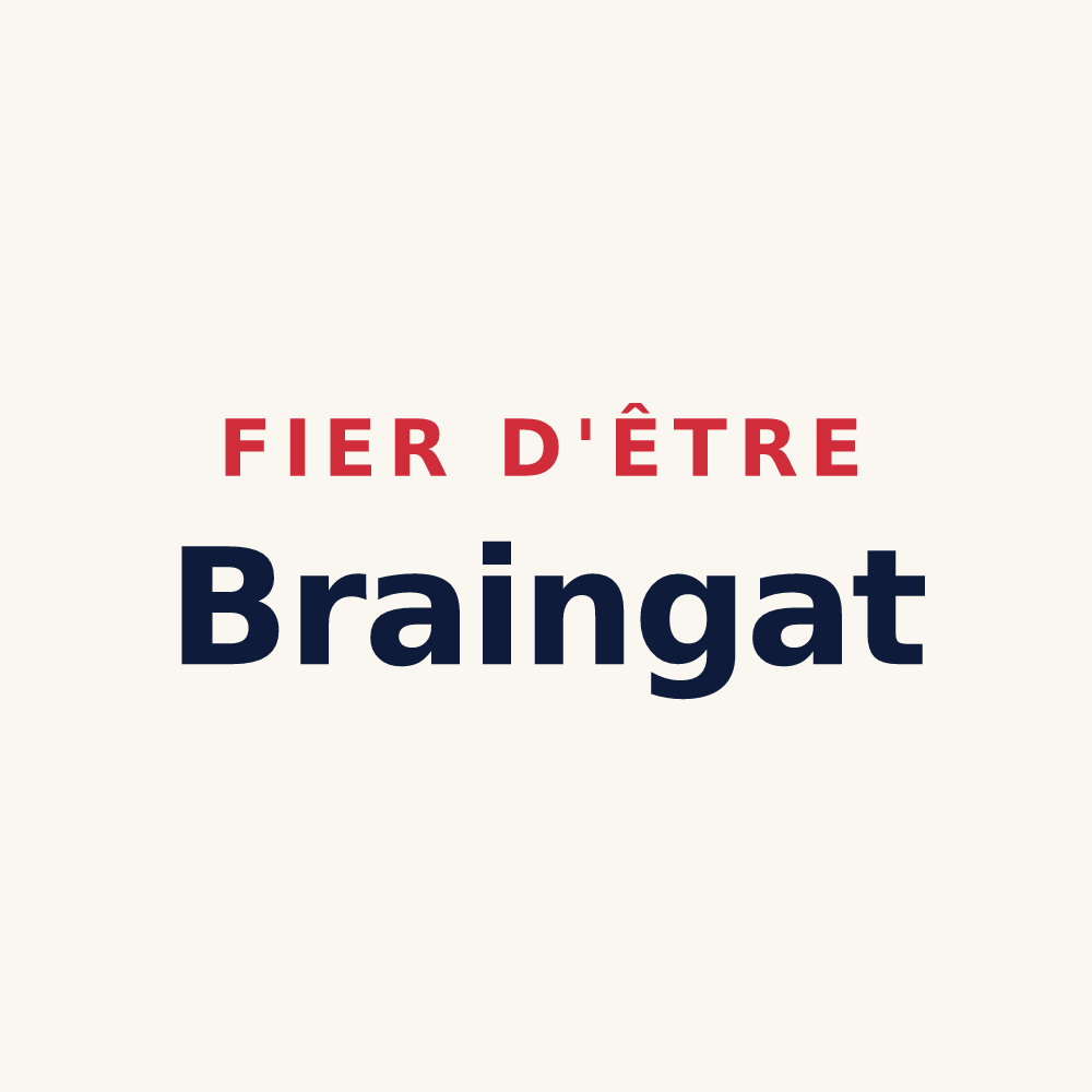 Tasse « Fier d'être Braingat » — design pour Brain