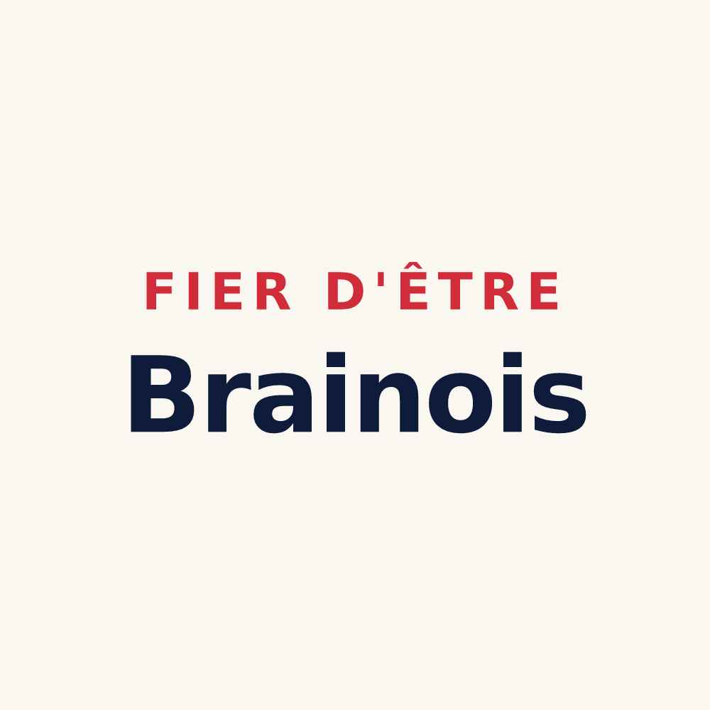 Tasse « Fier d'être Brainois » — design pour Braine