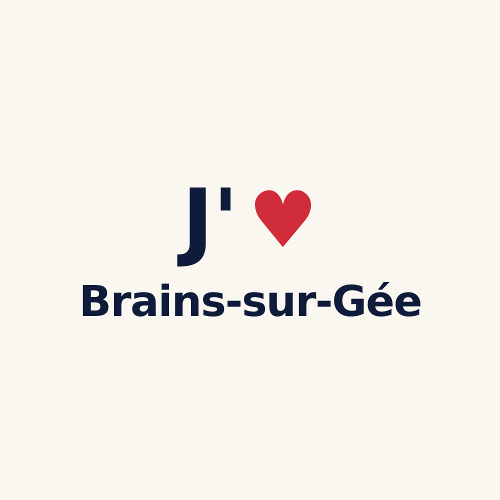 Tasse personnalisée Brains-sur-Gée — design J'aime Brains-sur-Gée