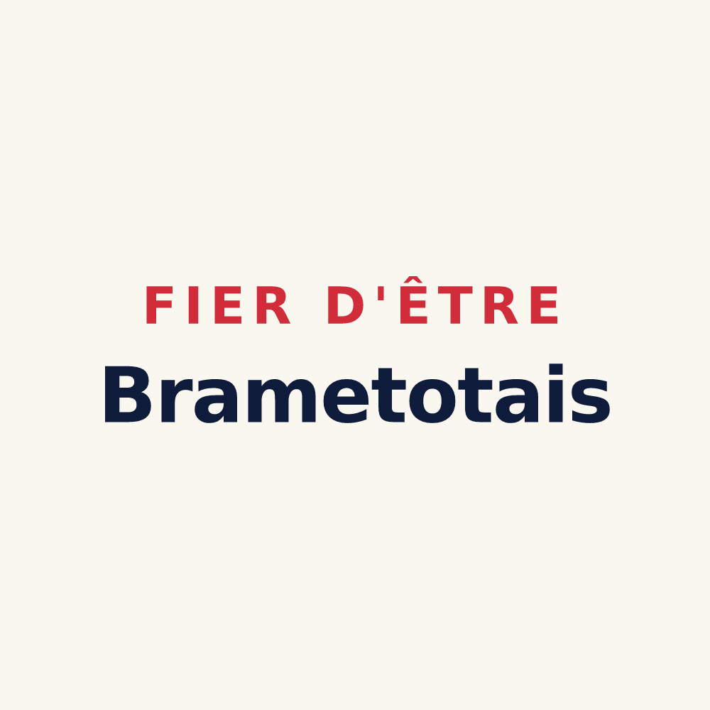 Tasse « Fier d'être Brametotais » — design pour Brametot