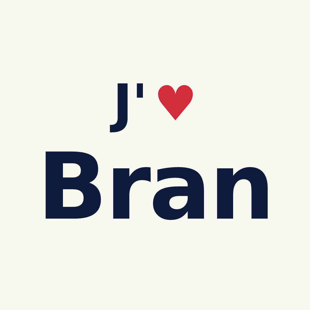 Tasse personnalisée Bran — design J'aime Bran