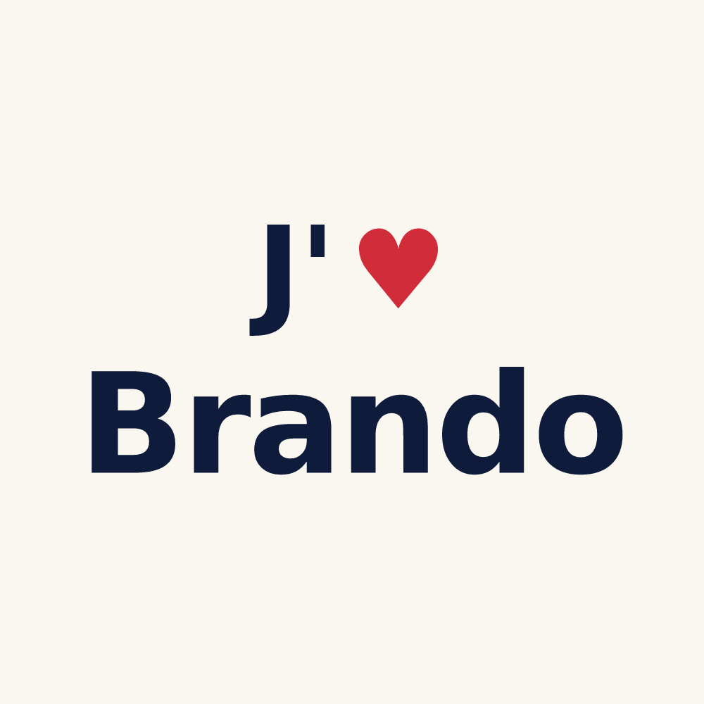 Tasse personnalisée Brando — design J'aime Brando