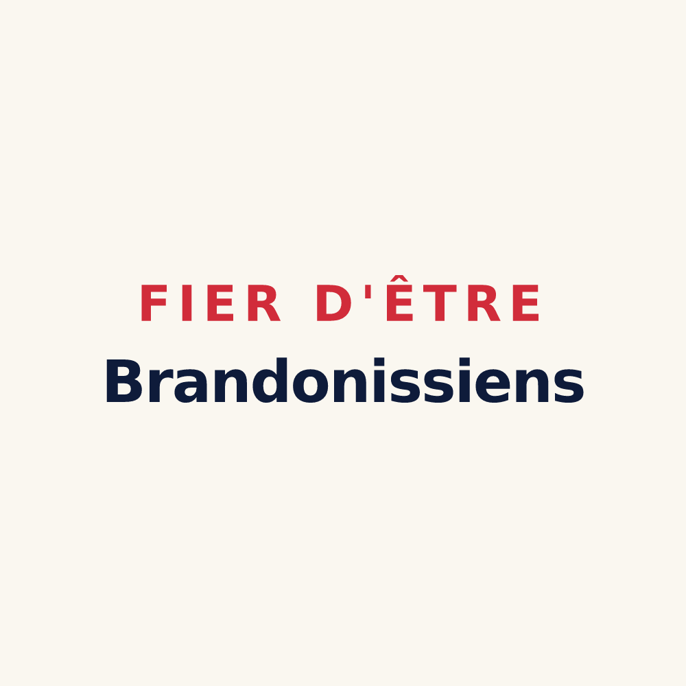 Tasse « Fier d'être Brandonissiens » — design pour Brandonvillers