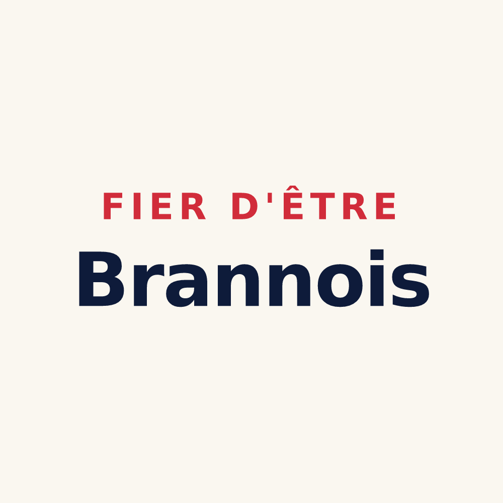 Tasse « Fier d'être Brannois » — design pour Branne