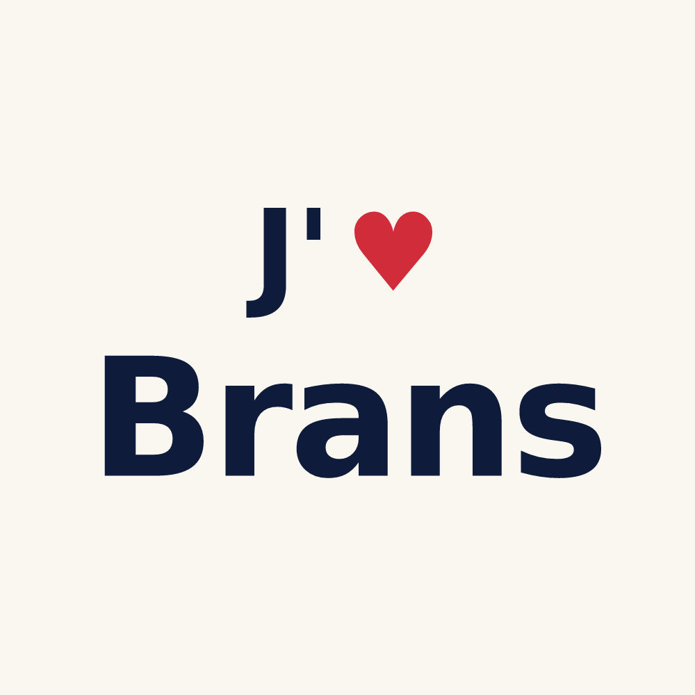 Tasse personnalisée Brans — design J'aime Brans