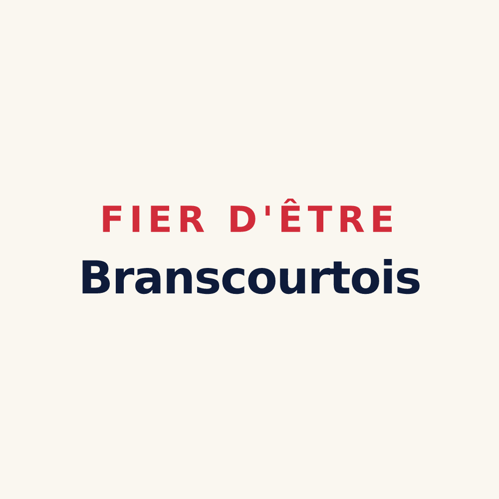 Tasse « Fier d'être Branscourtois » — design pour Branscourt