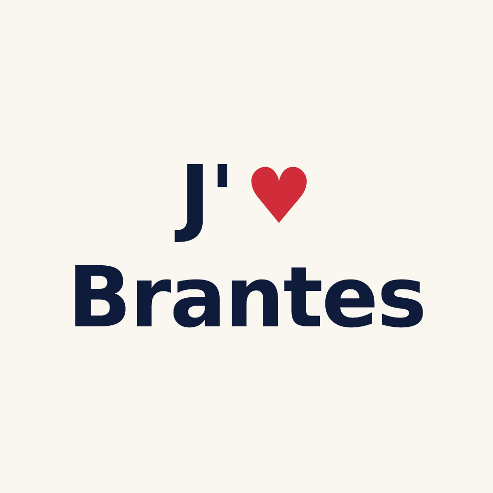Tasse personnalisée Brantes — design J'aime Brantes