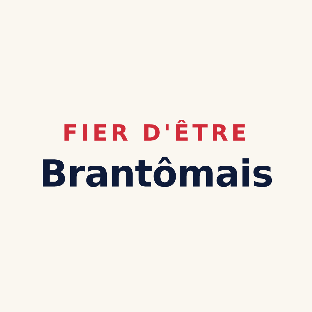 Tasse « Fier d'être Brantômais » — design pour Brantôme en Périgord