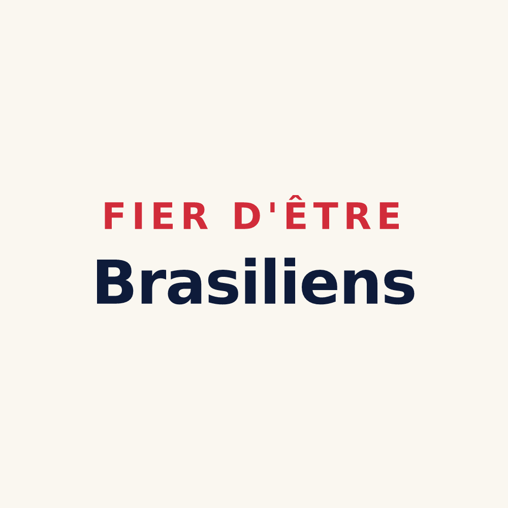 Tasse « Fier d'être Brasiliens » — design pour Bras-sur-Meuse