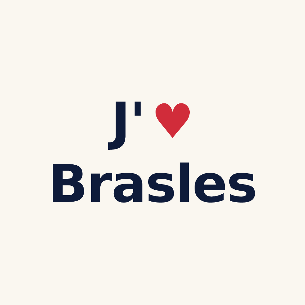 Tasse personnalisée Brasles — design J'aime Brasles