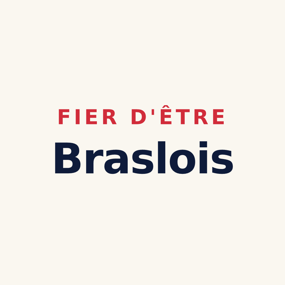 Tasse « Fier d'être Braslois » — design pour Brasles