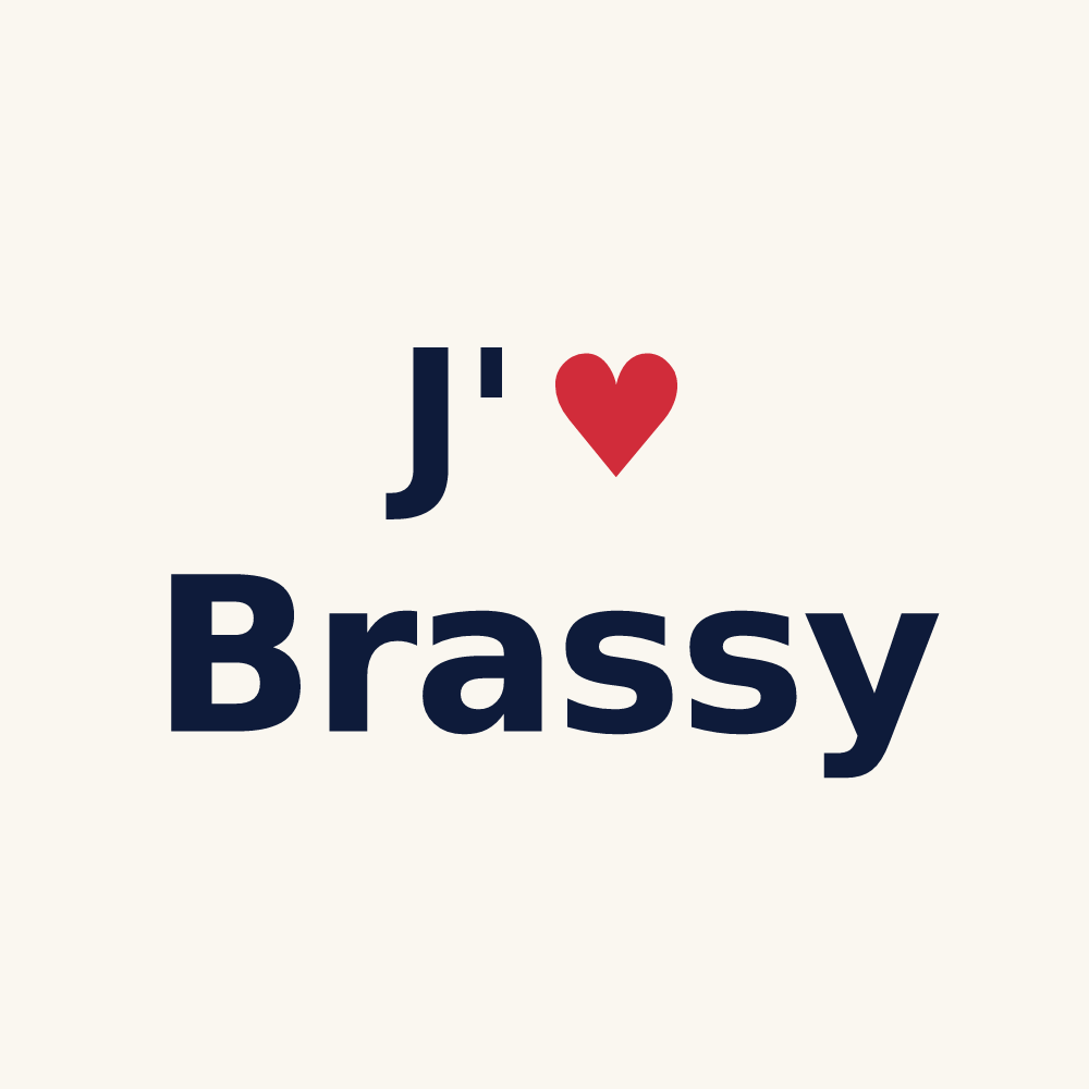 Tasse personnalisée Brassy — design J'aime Brassy