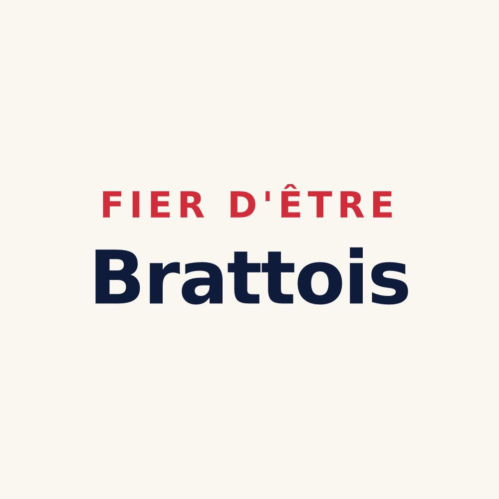 Tasse « Fier d'être Brattois » — design pour Bratte