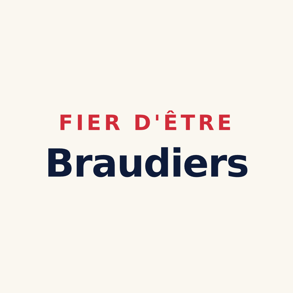 Tasse « Fier d'être Braudiers » — design pour Braud-et-Saint-Louis