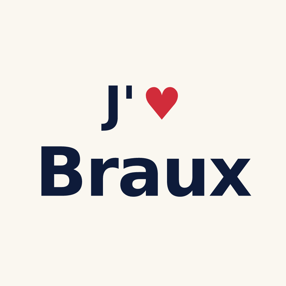 Tasse personnalisée Braux — design J'aime Braux
