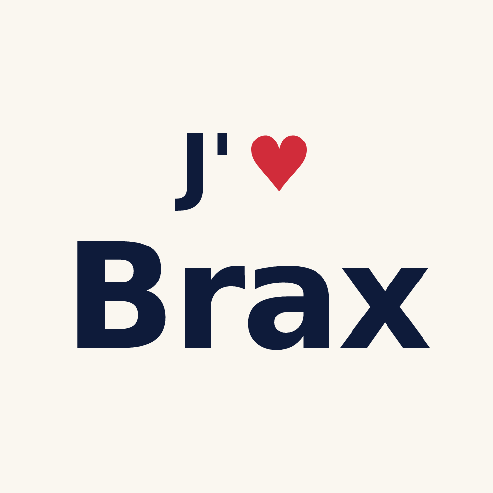 Tasse personnalisée Brax — design J'aime Brax