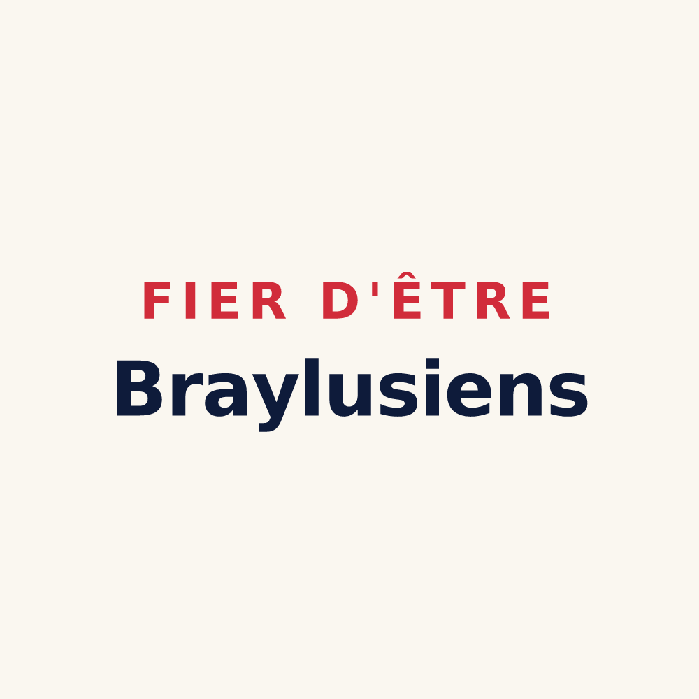 Tasse « Fier d'être Braylusiens » — design pour Bray-et-Lû