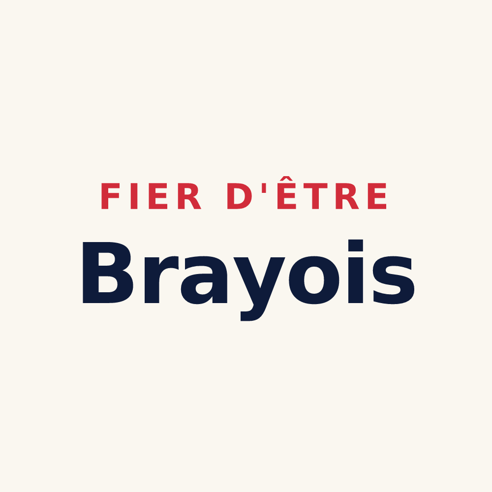Tasse « Fier d'être Brayois » — design pour Bray-lès-Mareuil