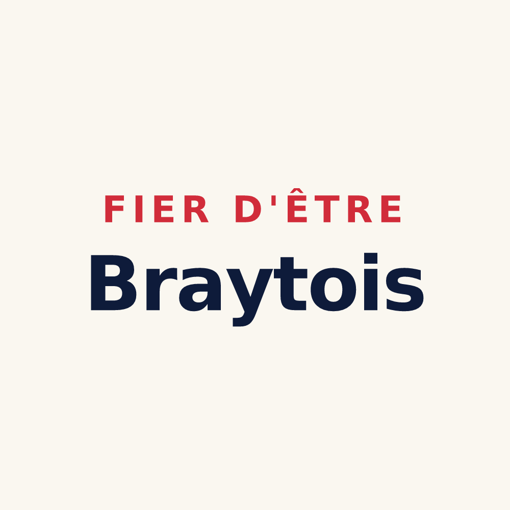 Tasse « Fier d'être Braytois » — design pour Bray-sur-Seine
