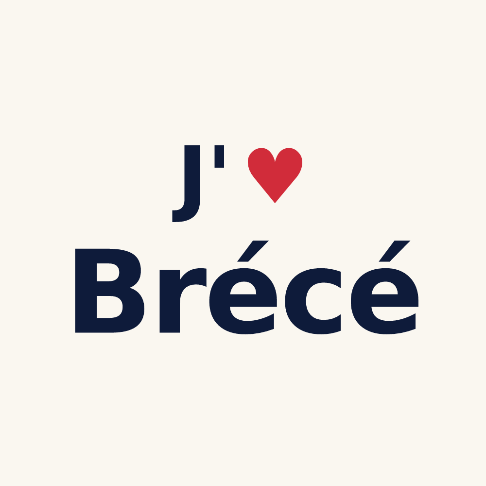 Tasse personnalisée Brécé — design J'aime Brécé
