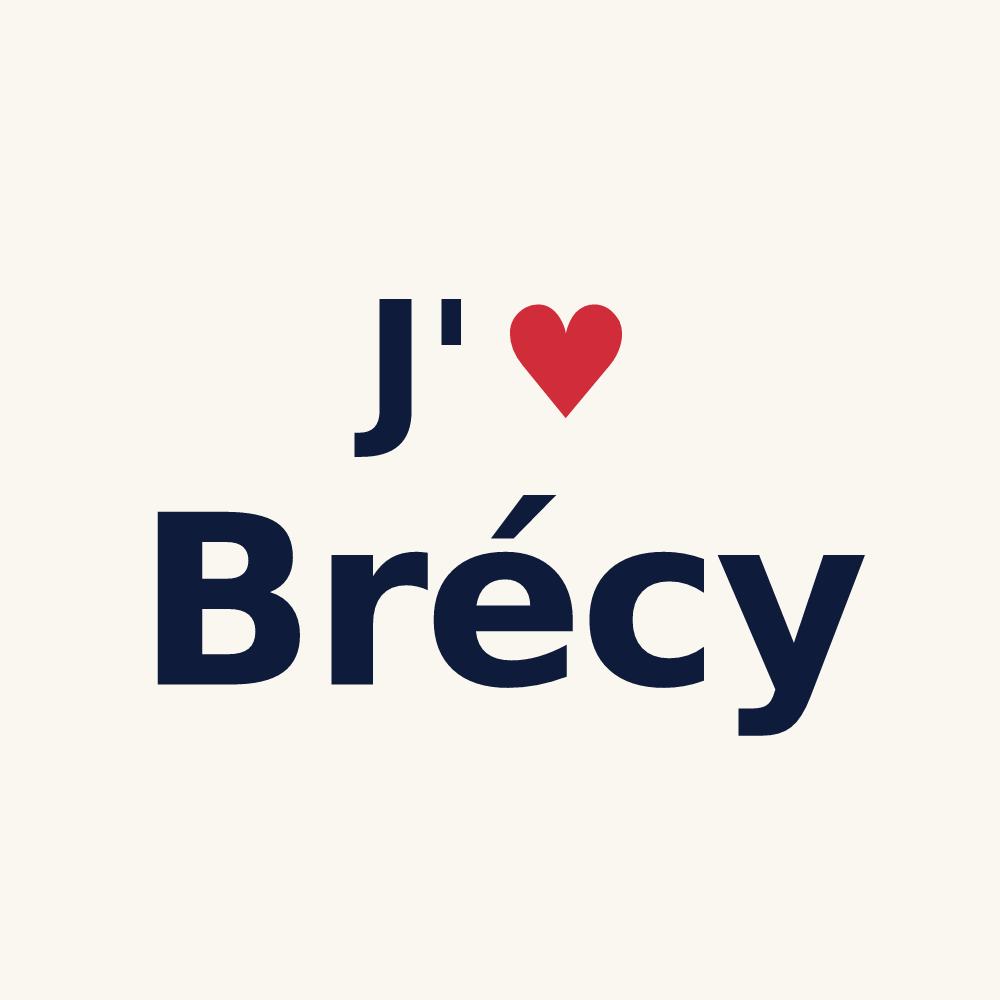 Tasse personnalisée Brécy — design J'aime Brécy
