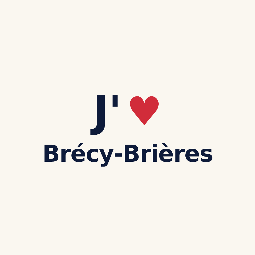 Tasse personnalisée Brécy-Brières — design J'aime Brécy-Brières