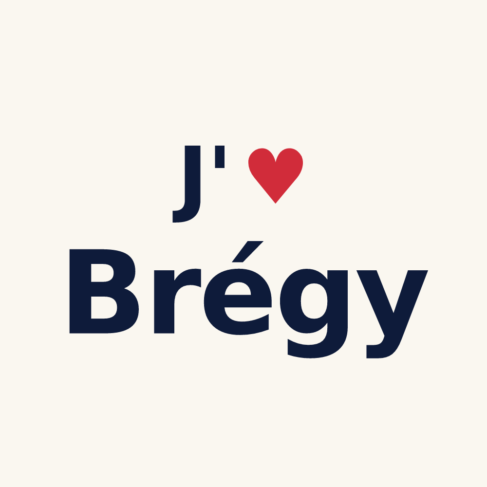 Tasse personnalisée Brégy — design J'aime Brégy