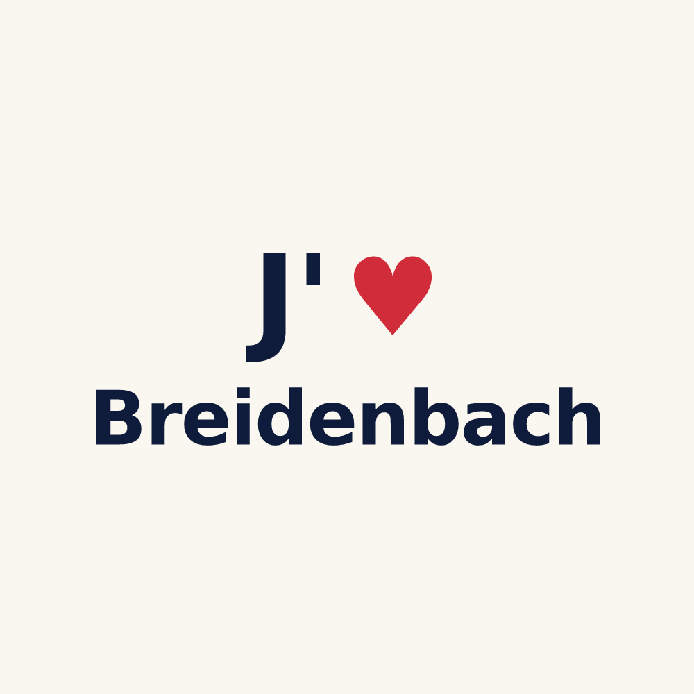 Tasse personnalisée Breidenbach — design J'aime Breidenbach