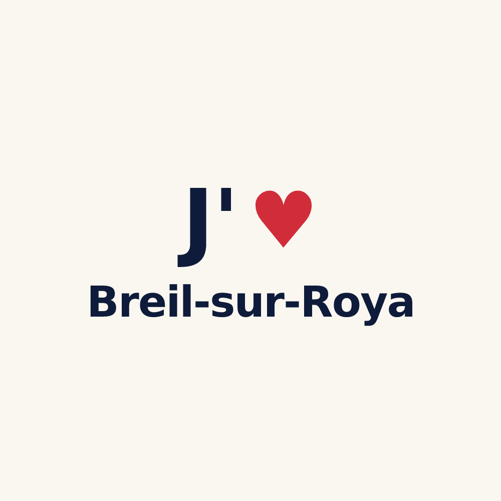 Tasse personnalisée Breil-sur-Roya — design J'aime Breil-sur-Roya