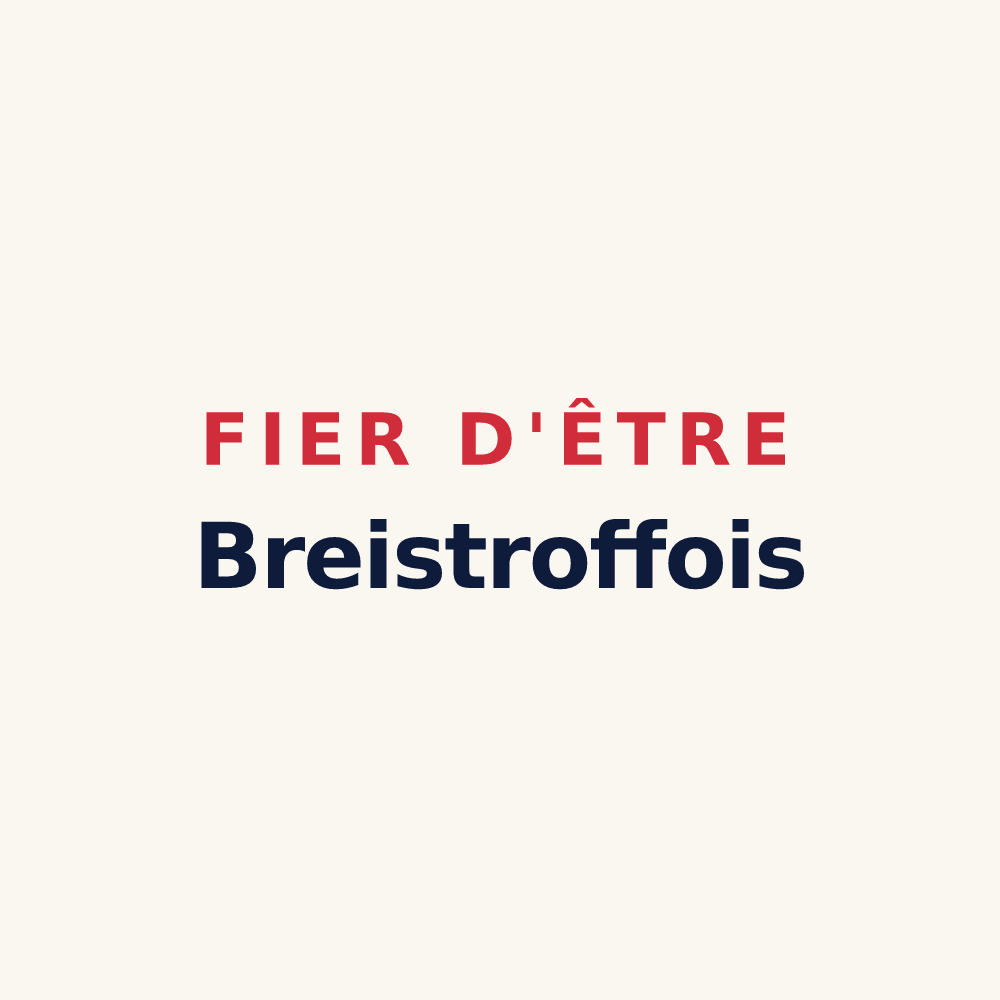 Tasse « Fier d'être Breistroffois » — design pour Breistroff-la-Grande