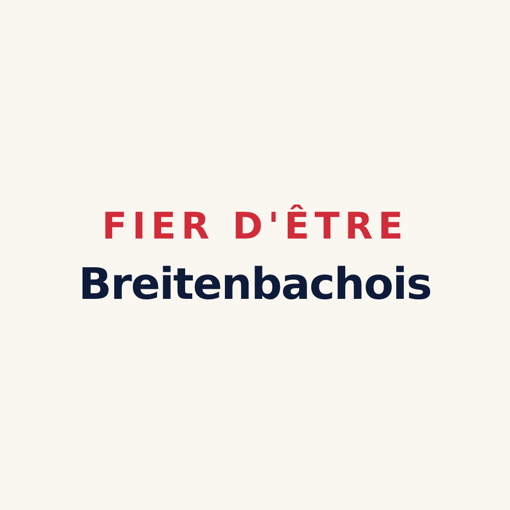 Tasse « Fier d'être Breitenbachois » — design pour Breitenbach