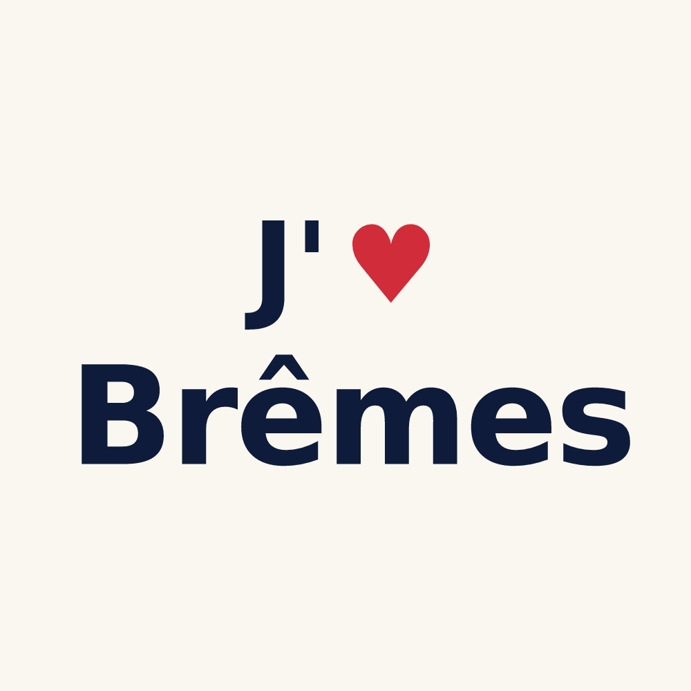 Tasse personnalisée Brêmes — design J'aime Brêmes