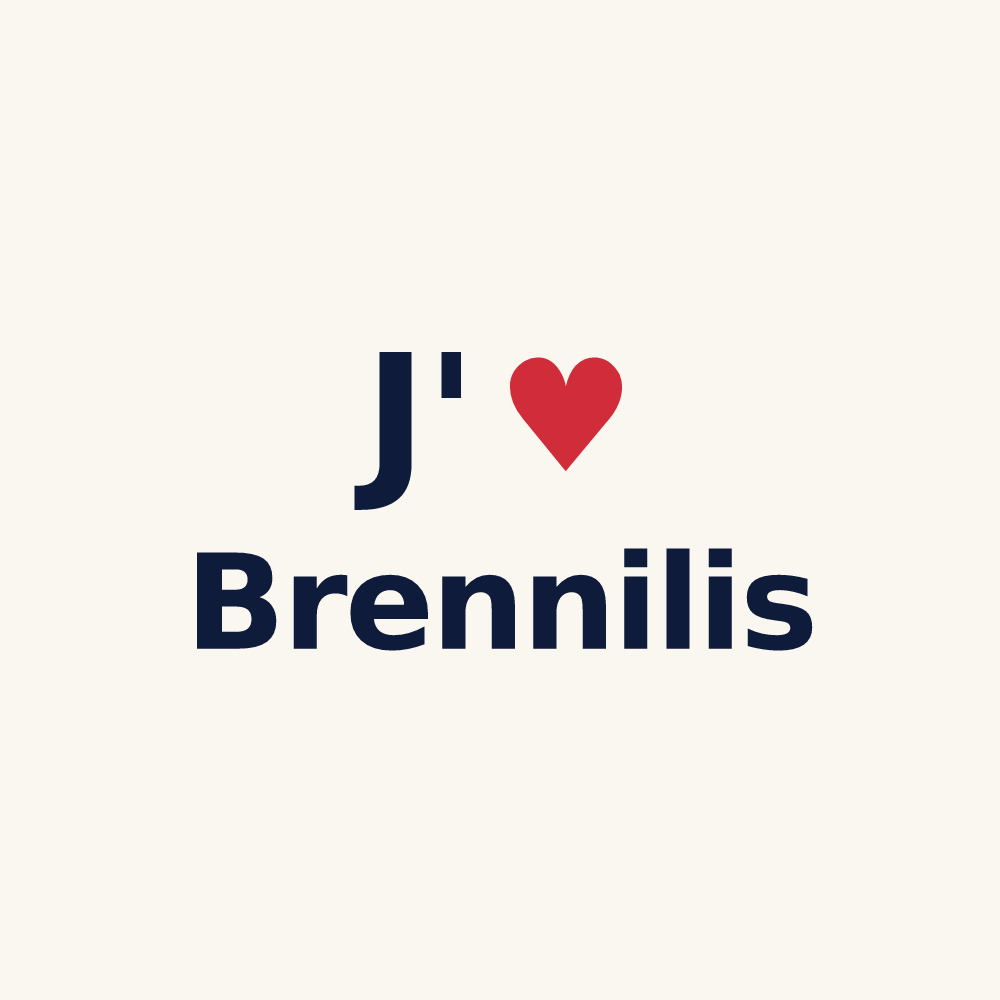 Tasse personnalisée Brennilis — design J'aime Brennilis