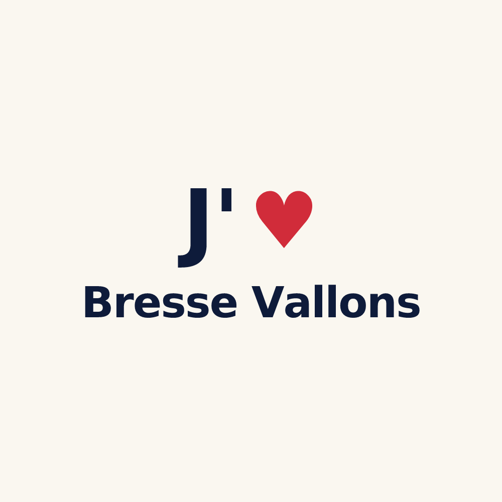 Tasse personnalisée Bresse Vallons — design J'aime Bresse Vallons